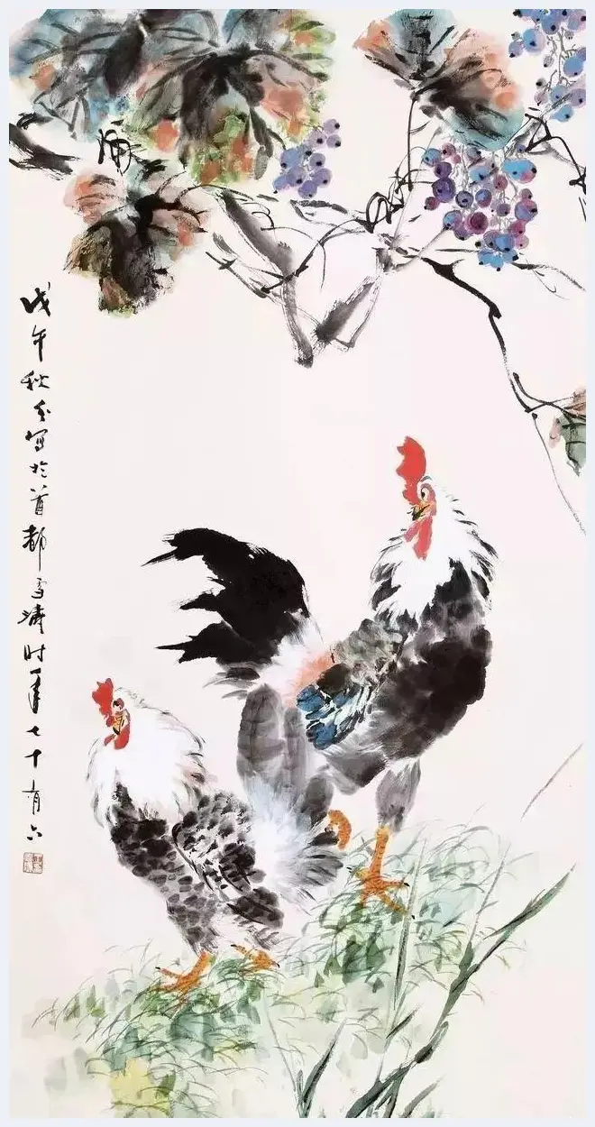 徐悲鸿画了3只鸡拍卖1084万，大家看值吗？【名家画鸡】 | 书画百科