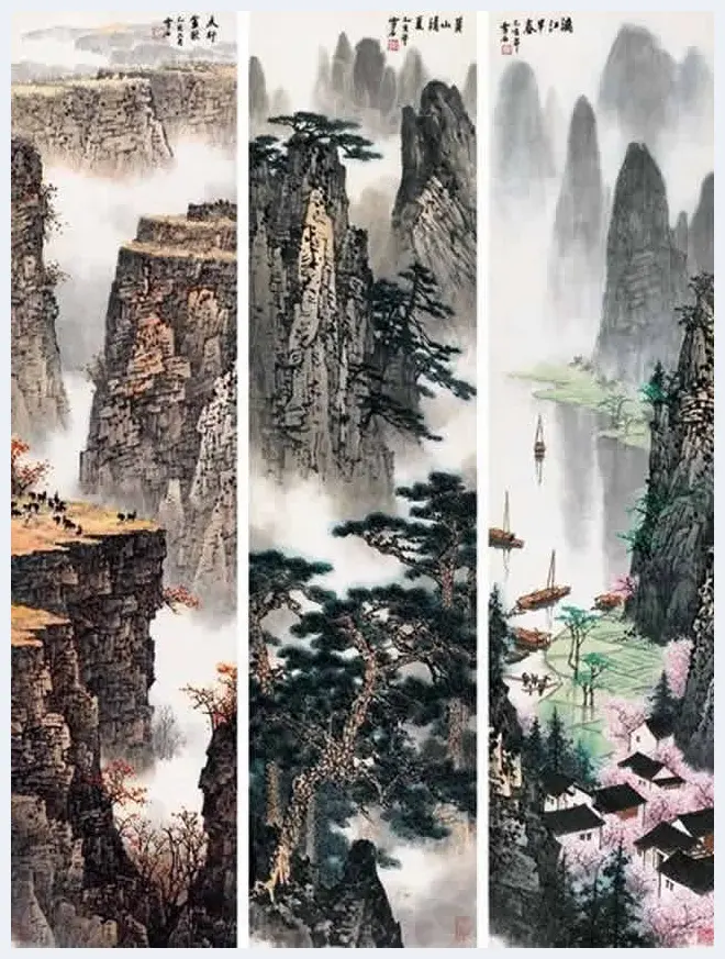 白雪石绘画作品《桂林山水》欣赏（100幅） | 书画知识