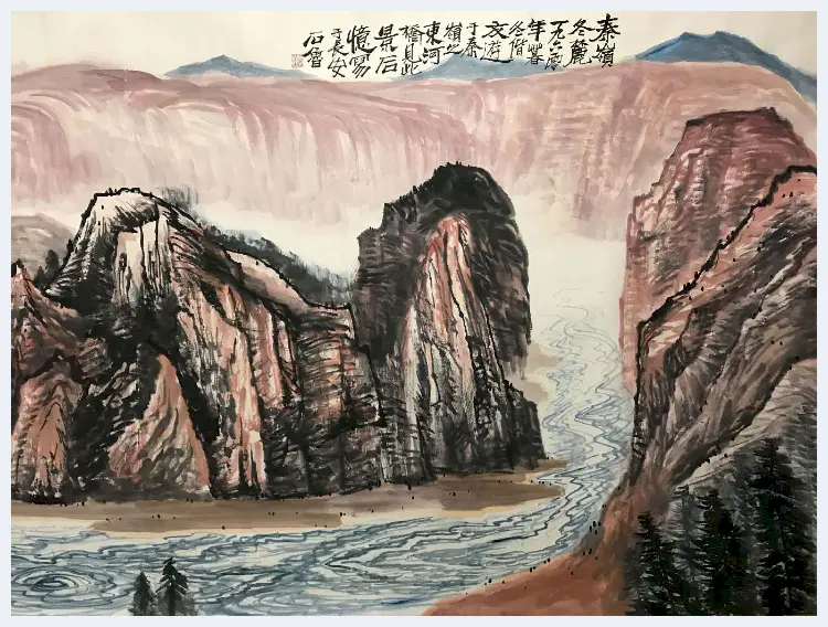 石鲁丈二钜制《秦岭冬麓》，巅峰之作！ | 国画鉴赏