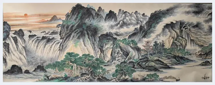 关山月至尊巨制《锦绣河山》，美术史上经典之作 | 国画赏析