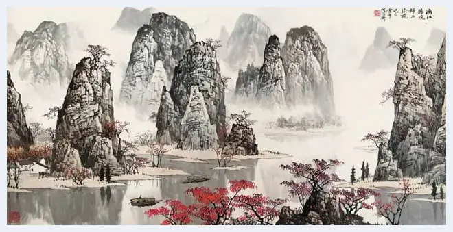 白雪石绘画作品《桂林山水》欣赏（100幅） | 书画知识