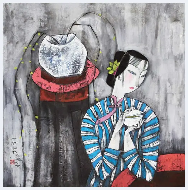 胡永凯作品欣赏-美人依旧 | 书画科普