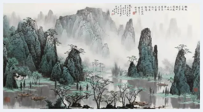 白雪石绘画作品《桂林山水》欣赏（100幅） | 书画知识