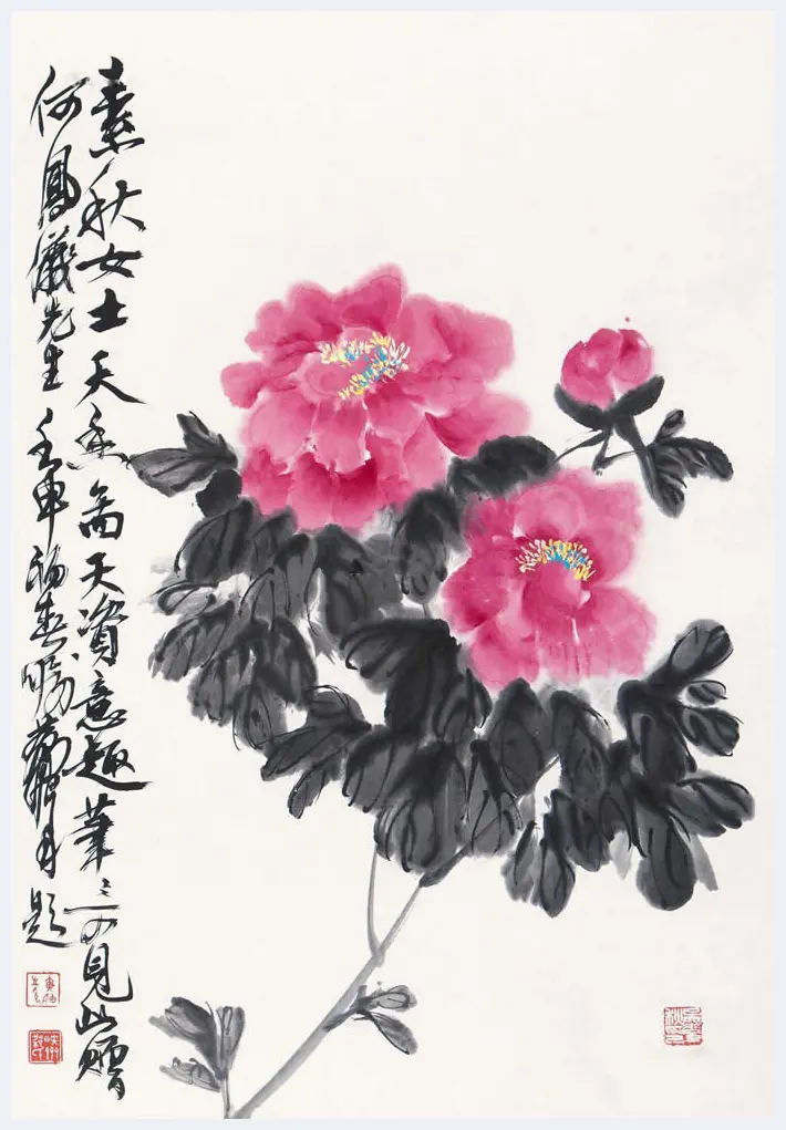 黄胄花卉作品，极少见！ | 书画学堂