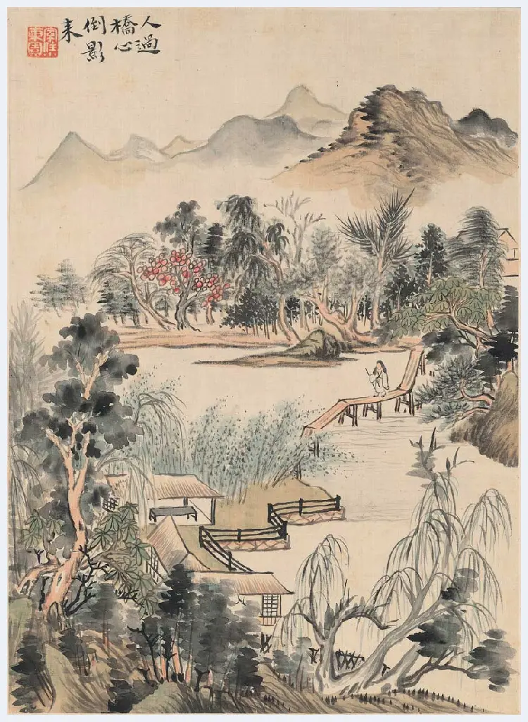 华嵒 《山水十二开》图赏 | 著名国画图片