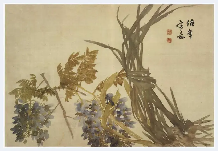 任伯年《花卉册页》欣赏 | 著名国画欣赏