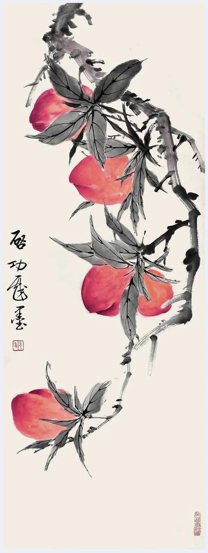 这二十位名家画的寿桃，精彩纷呈！ | 书画科普