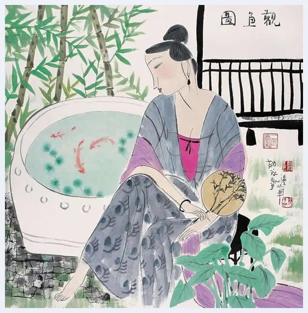 胡永凯作品欣赏-美人依旧 | 书画科普