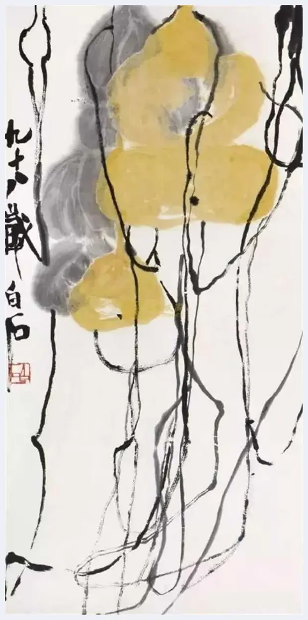 齐白石先生的最后一张画-《糊里胡涂画葫芦》 | 书画百科