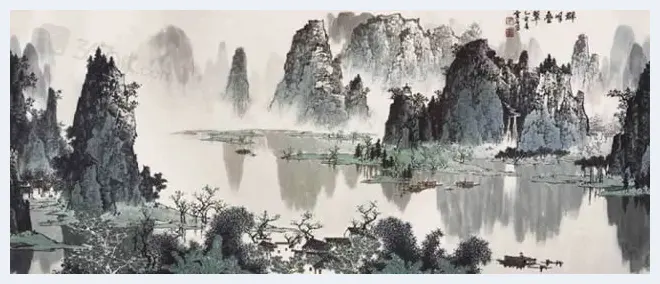 白雪石绘画作品《桂林山水》欣赏（100幅） | 书画知识