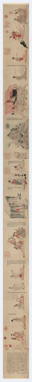 于非闇摹顾恺之《女史人物卷》图赏 | 著名国画鉴赏