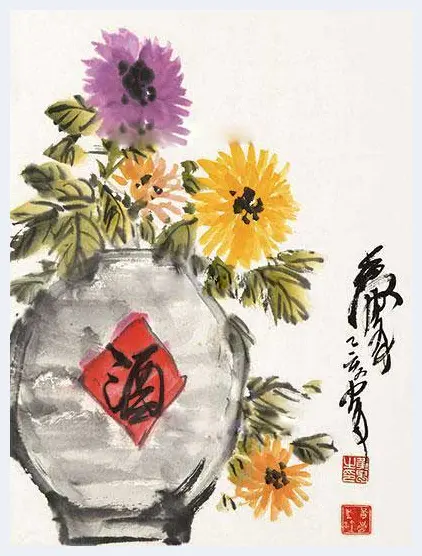 黄胄花卉作品，极少见！ | 书画学堂