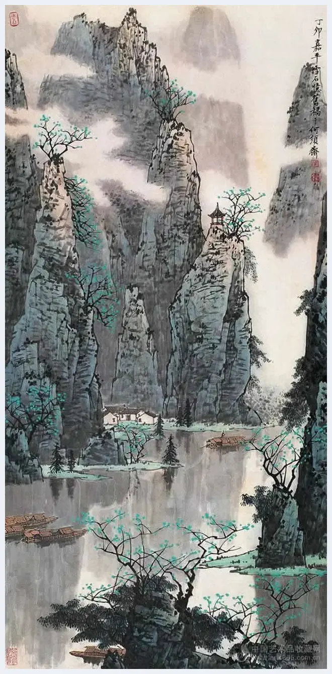 白雪石绘画作品《桂林山水》欣赏（100幅） | 书画知识