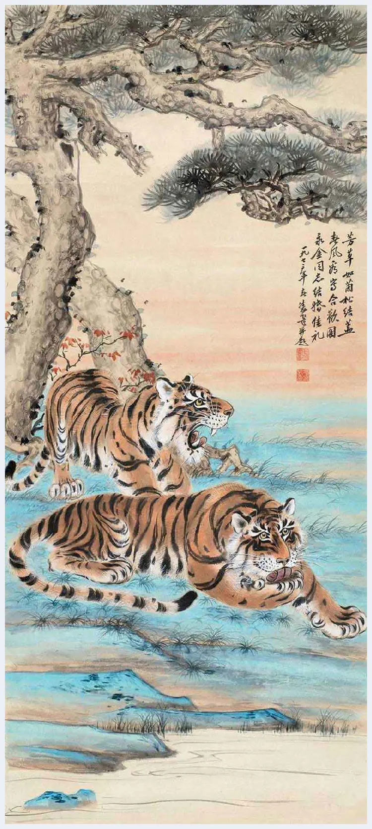 慕凌飞画虎作品欣赏 | 书画文摘