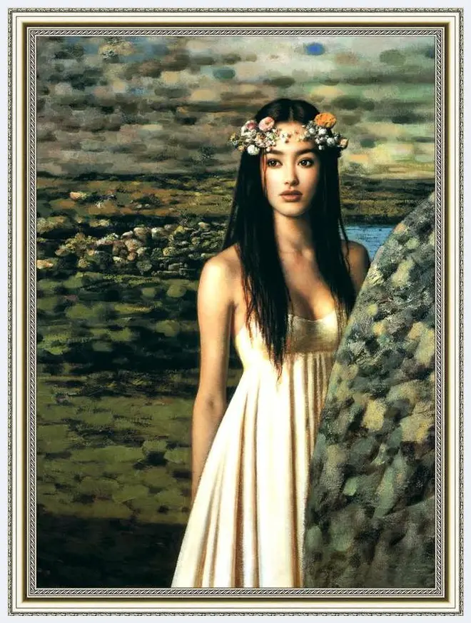 世界名画里迷人油画少女欣赏！浅析现代彩墨画的技法 | 书画知识