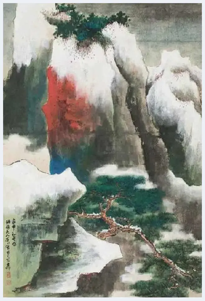 谢稚柳笔下的雪景山水 | 书画文摘