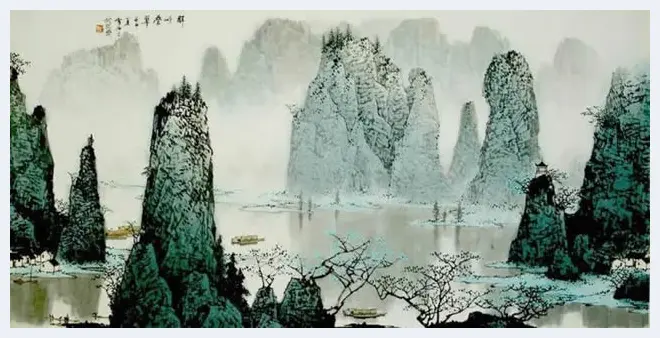 白雪石绘画作品《桂林山水》欣赏（100幅） | 书画知识