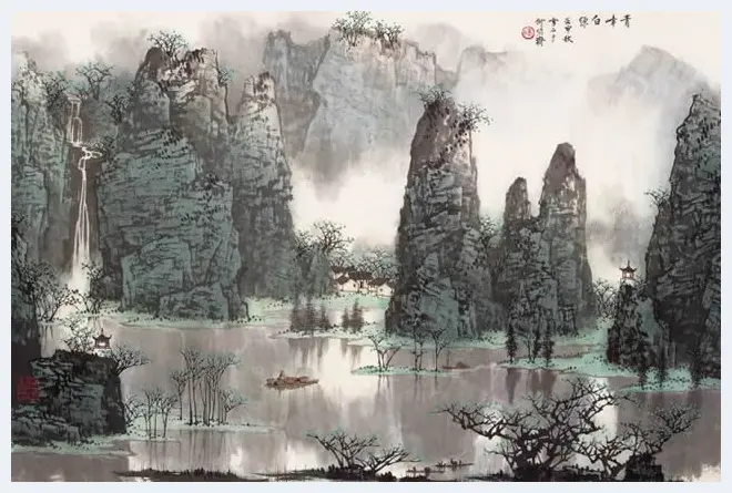 白雪石绘画作品《桂林山水》欣赏（100幅） | 书画知识