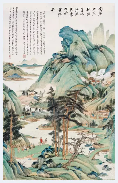 张大千盛年巨制《江隄晚景》即将秋拍 | 书画拍卖资讯