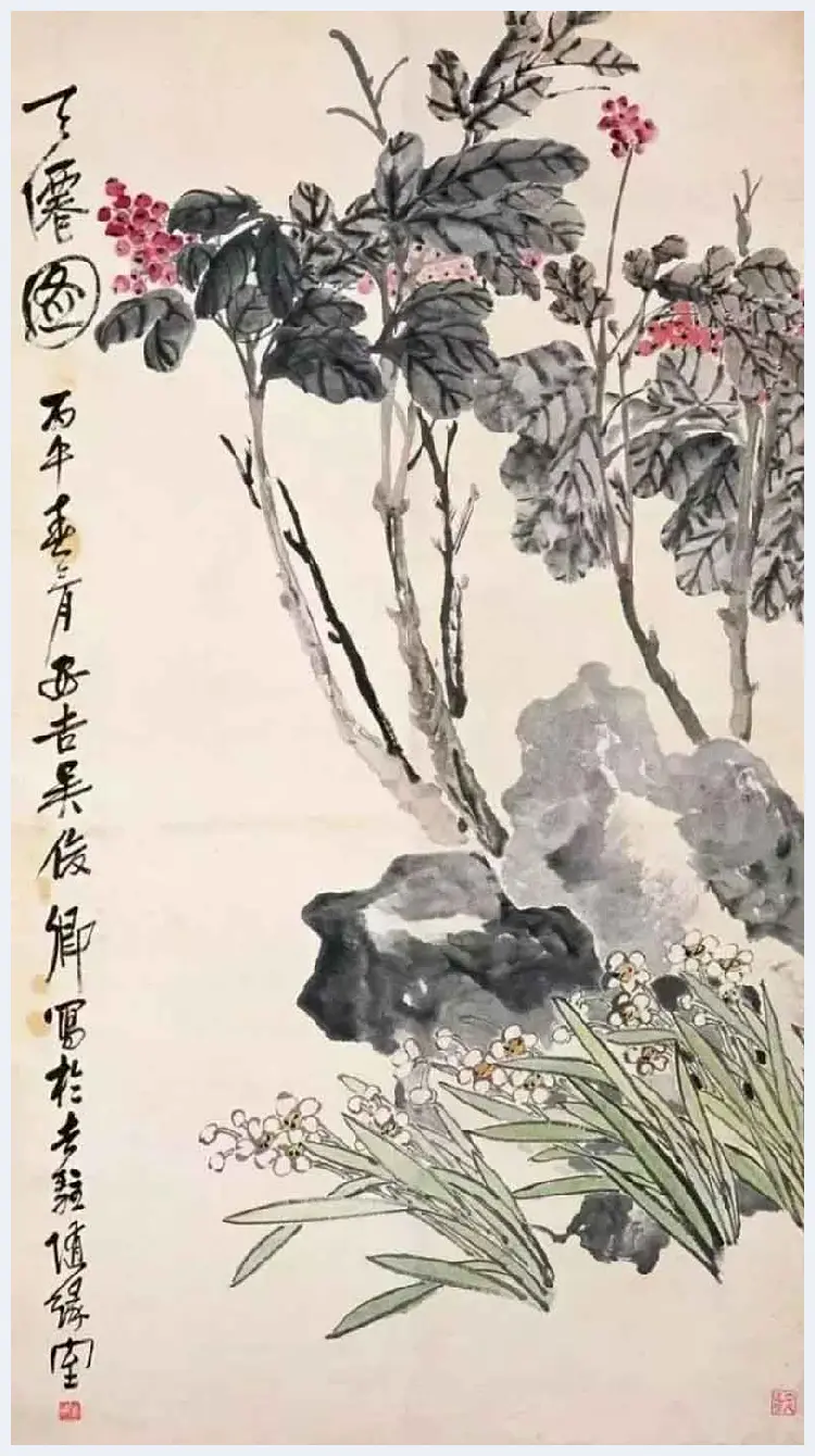 吴昌硕笔下的水仙，淡雅又清香四溢 | 书画科普