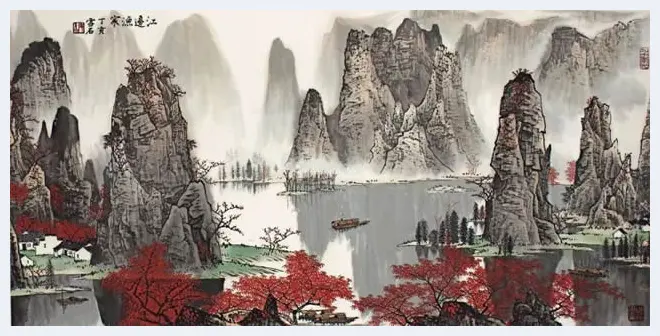 白雪石绘画作品《桂林山水》欣赏（100幅） | 书画知识