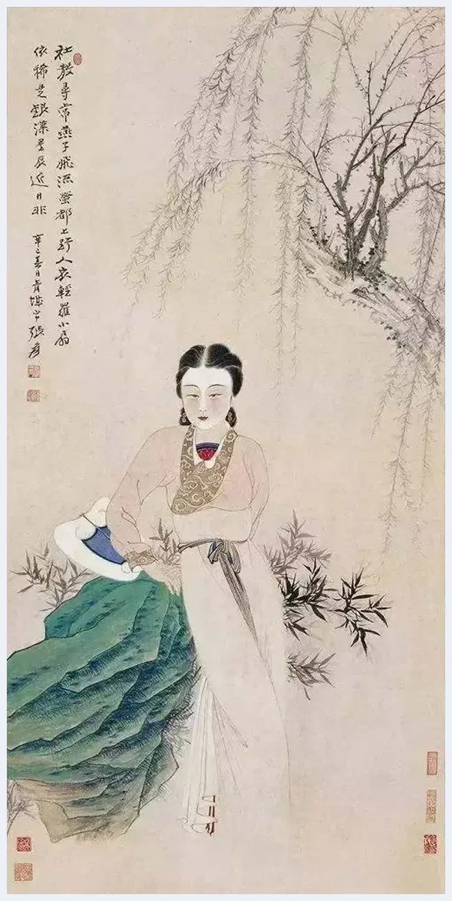 张大千笔下的高颜值美女 | 书画文摘