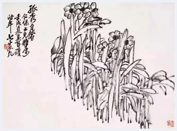 吴昌硕笔下的水仙，淡雅又清香四溢 | 书画科普
