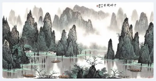 白雪石绘画作品《桂林山水》欣赏（100幅） | 书画知识