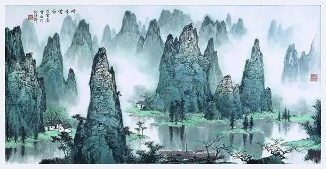 白雪石绘画作品《桂林山水》欣赏（100幅） | 书画知识