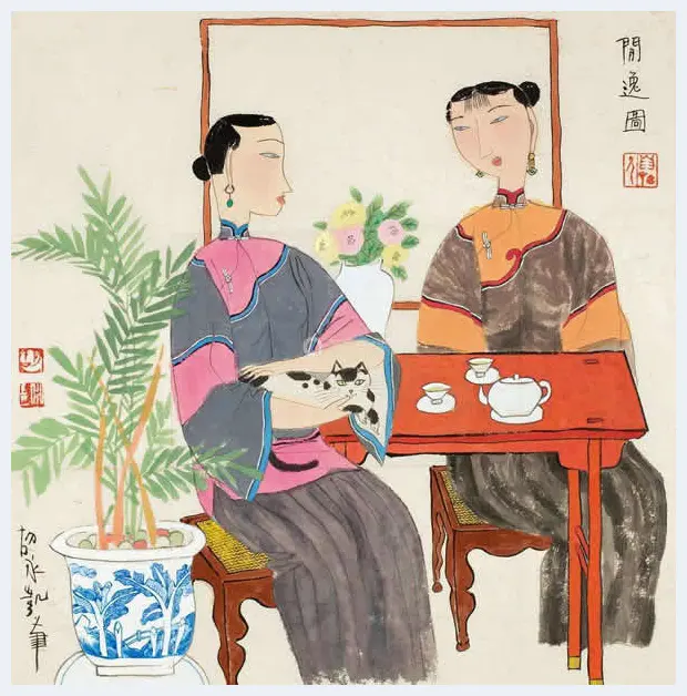 胡永凯作品欣赏-美人依旧 | 书画科普