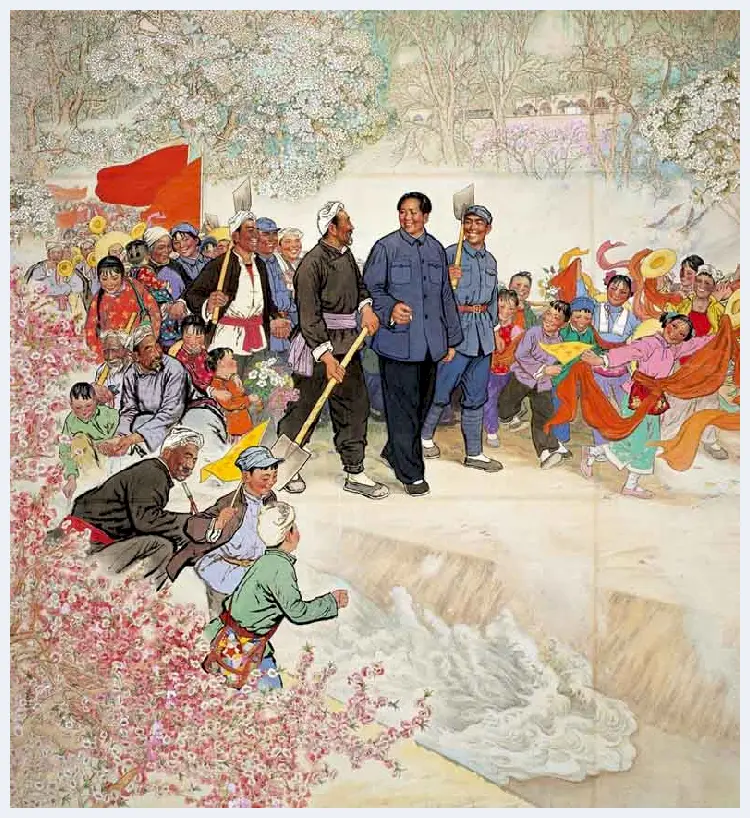 刘文西人物画《爷孙俩》，典型有代表性的黄土画派作品 | 国画图片