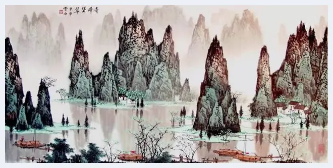 白雪石绘画作品《桂林山水》欣赏（100幅） | 书画知识