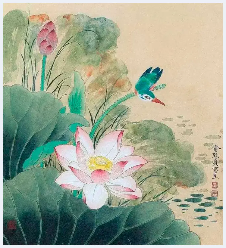 刘力上与俞致贞工笔花鸟画赏析 | 书画常识