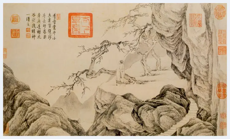 唐寅山水人物画（高清大图） | 著名国画图片