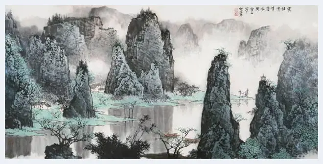 白雪石绘画作品《桂林山水》欣赏（100幅） | 书画知识