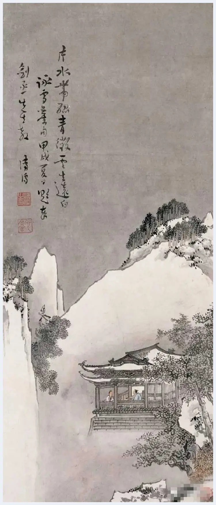 溥儒雪景山水作品欣赏 | 书画学堂