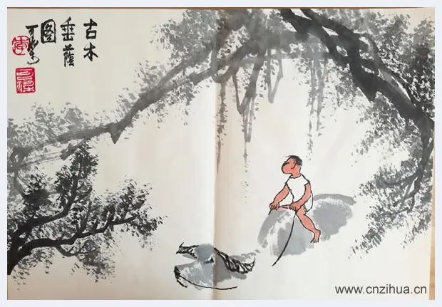 李可染的牛，共8幅！名人字画网有点牛！ | 国画欣赏