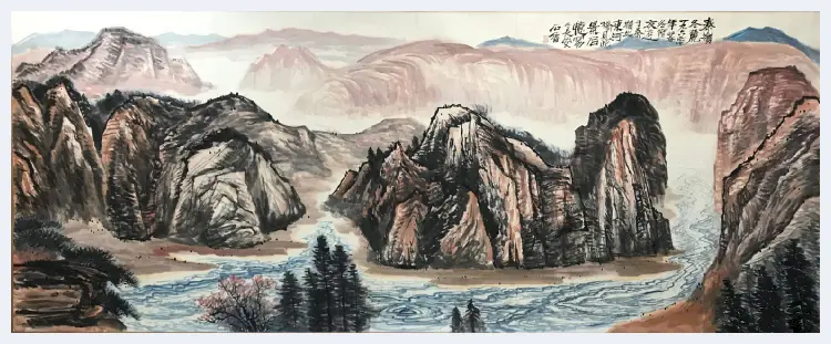 石鲁丈二钜制《秦岭冬麓》，巅峰之作！ | 国画鉴赏