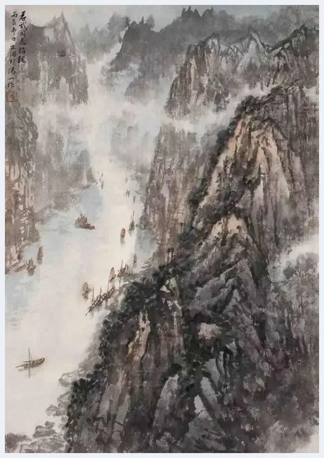 傅抱石等金陵五大家山水画作品欣赏 | 书画百科