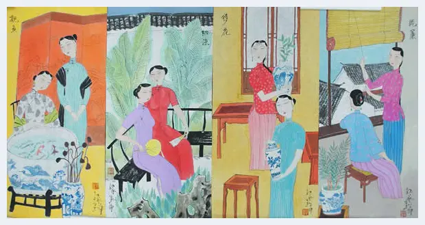 胡永凯作品欣赏-美人依旧 | 书画科普