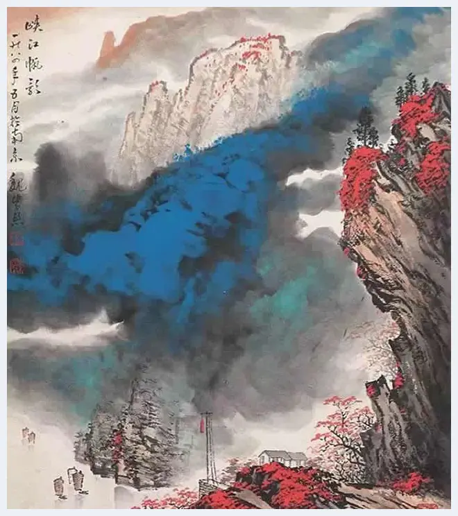 傅抱石等金陵五大家山水画作品欣赏 | 书画百科