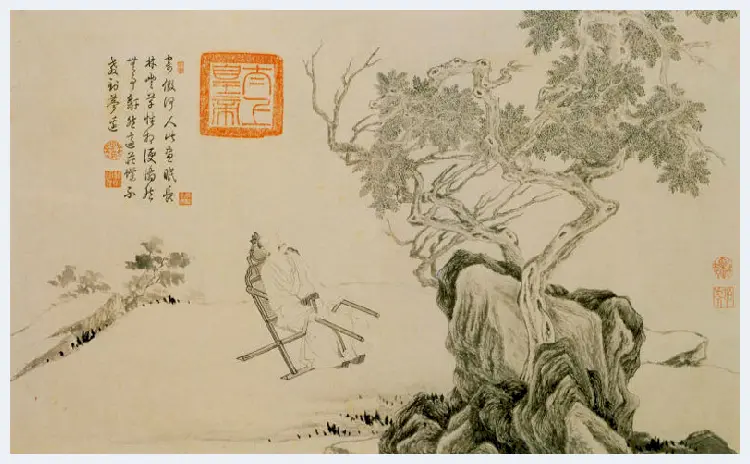 唐寅山水人物画（高清大图） | 著名国画图片