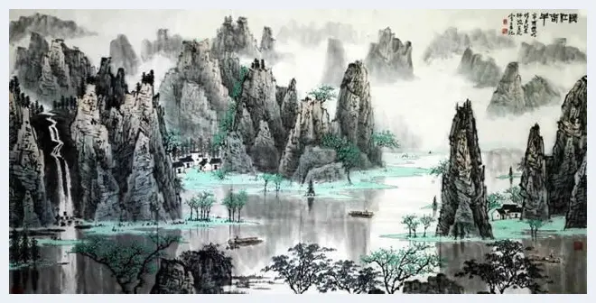 白雪石绘画作品《桂林山水》欣赏（100幅） | 书画知识