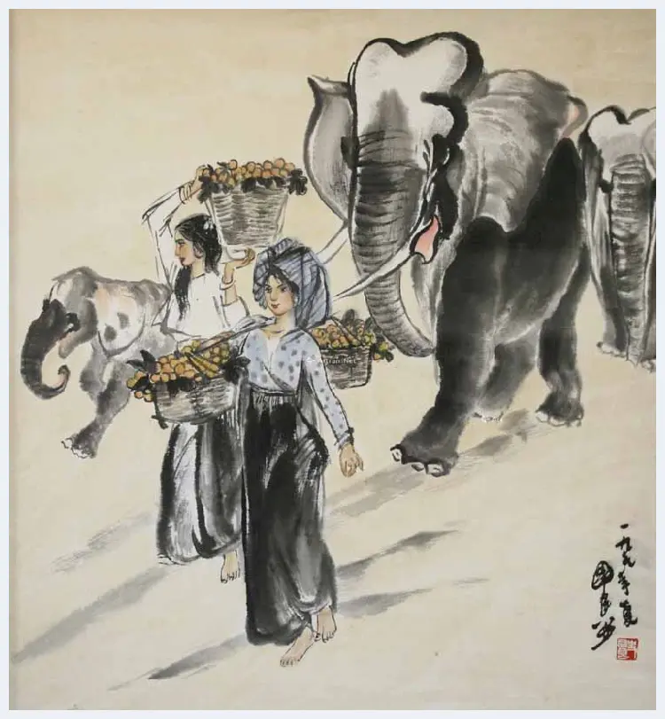 史国良画大象，吉祥如意 | 书画知识