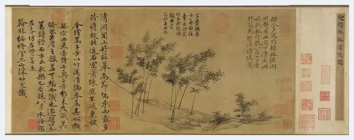 元四家之一的倪瓒《虞山林壑图》 | 书画知识