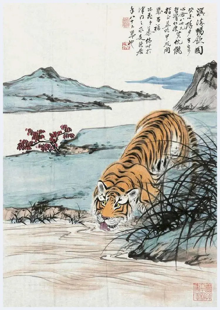 慕凌飞画虎作品欣赏 | 书画文摘