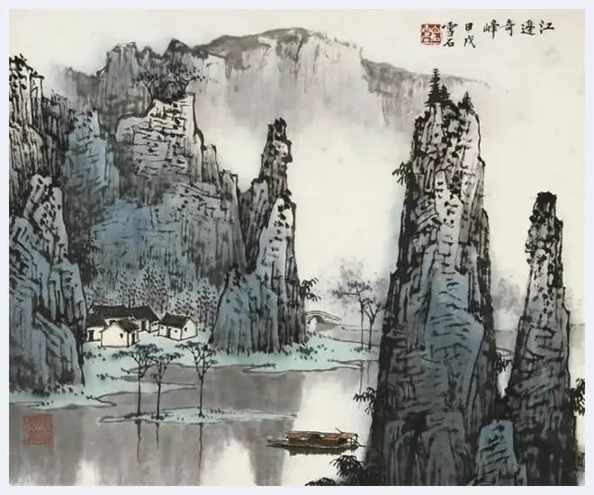 白雪石绘画作品《桂林山水》欣赏（100幅） | 书画知识