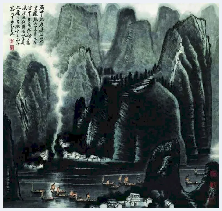 傅抱石等国画名家画里的「雨声」 | 书画常识