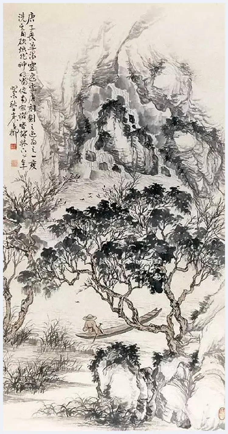 秦古柳山水画欣赏 | 书画百科