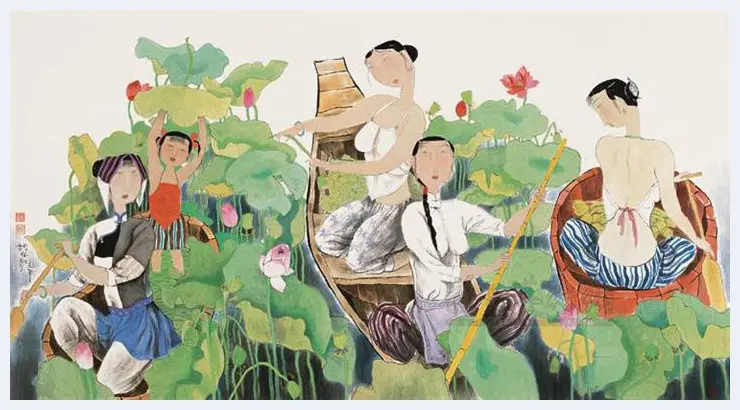 胡永凯作品欣赏-美人依旧 | 书画科普